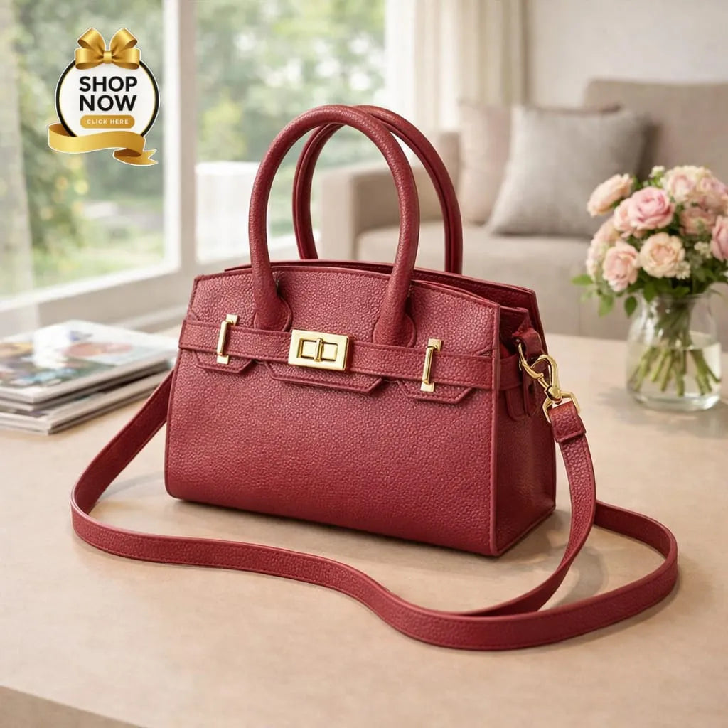 Women's Rexine Plain Hand Bag