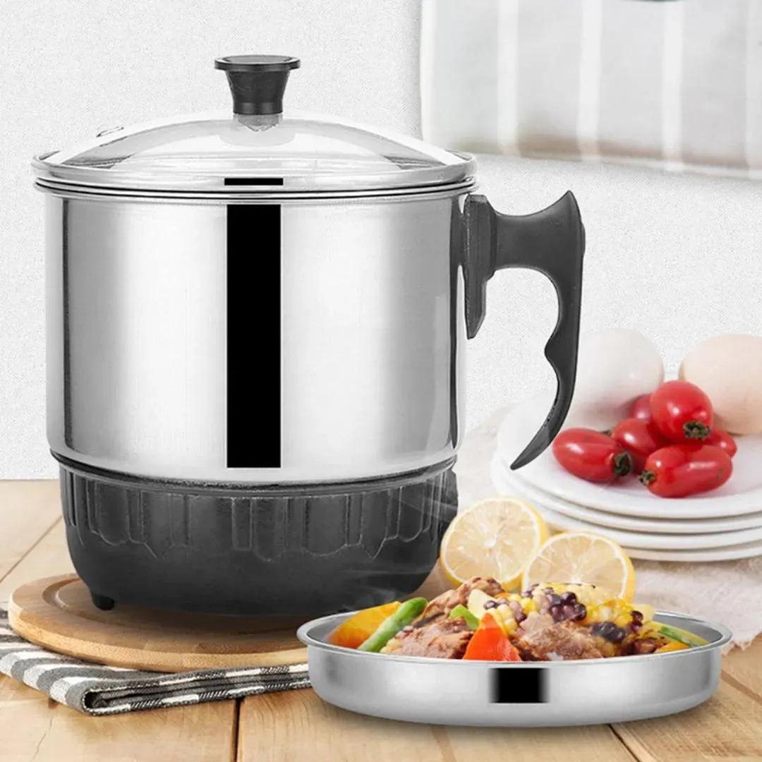 Stainless Steel Electric Kettle Black Silver Fast Boil