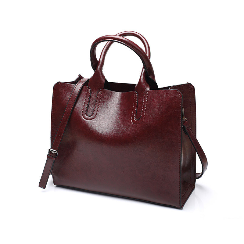 Retro Leather Handbag for Women